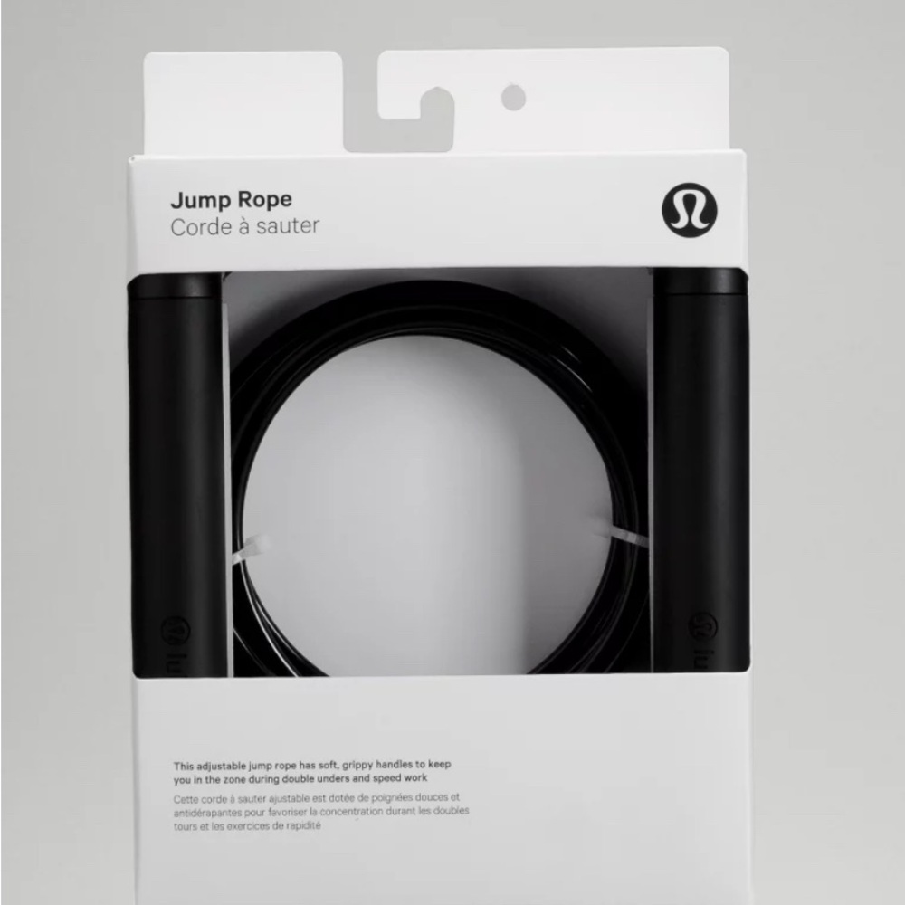 NWT Lululemon Black Jump Rope